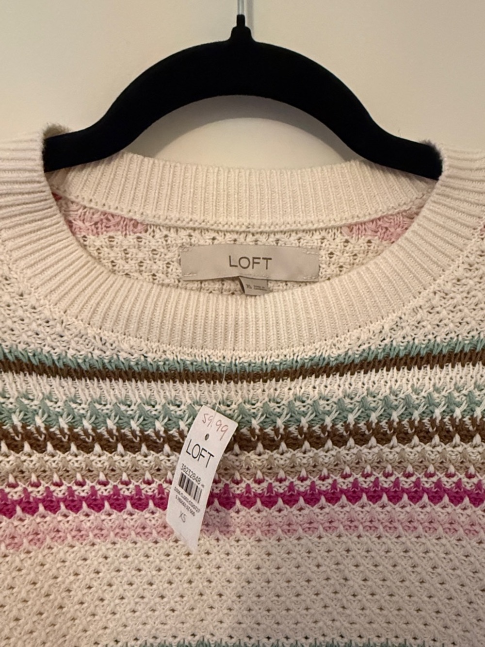 NWT Loft Striped Knit Sweater - Picture 2 of 5